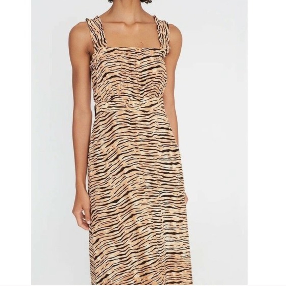 Faithfull The Brand Saint Tropez Midi Dress Animal 2 - Picture 4 of 14